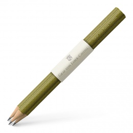 Graf von Faber-Castell Drei banderolierte Bleistifte Guilloche lang Olive Green 