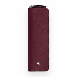 Montblanc Sartorial Leather Case for 1 Writing Instrument with Zip Cassis 