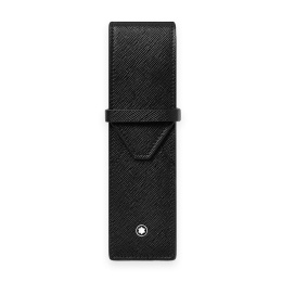 Montblanc Sartorial Leather Case for 2 Writing Instruments Black 