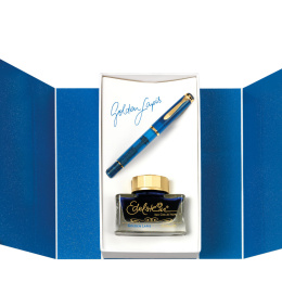 Pelikan SET Classic M200 Special Edition Golden Lapis Kolbenfüllhalter 