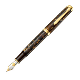 Pelikan Souverän M1000 Special Edition Renaissance Brown fountain pen Fritz Schimpf Italic F - fine