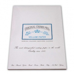 Original Crown Mill Velin weiss Briefpapier Korrespondenzblock DIN A4 (50 Blatt