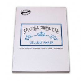 Original Crown Mill Velin weiss Briefpapier Korrespondenzblock DIN A5 (50 Blatt)