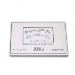 Original Crown Mill Velin weiss Briefpapier Briefkarten-/hüllenset  DIN A/C6 (je 15 St.)