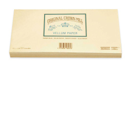 Original Crown Mill Velin creme Briefpapier Gefütterte Briefhüllen DIN lang (25 St.)