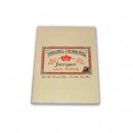 Original Crown Mill Vergé weiß Briefpapier Korrespondenzblock DIN A5 (50 Blatt)
