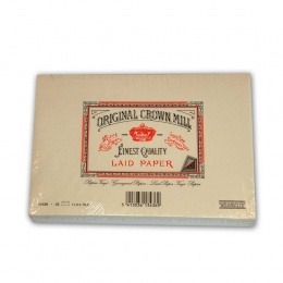 Original Crown Mill Vergé creme Briefpapier Gefütterte Briefhüllen C6 (25 St.)