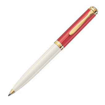 Pelikan Souverän K600 Special Edition Rot-Weiss Drehkugelschreiber 