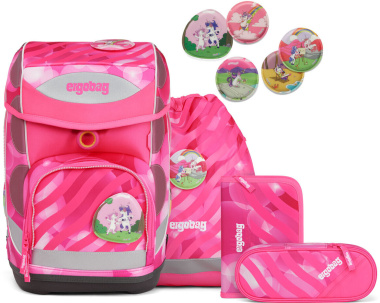 Ergobag Cubo KuntBärbuntes Einhorn Schulranzen Set 