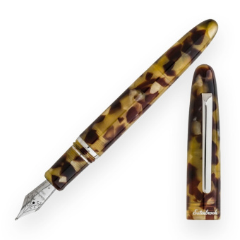 Esterbrook Estie Tortoise Palladium Trim Fountain Pen 