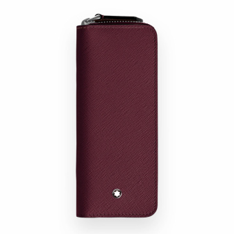 Montblanc Meisterstück Leder Etui für 2 Schreibgeräte Cassis 