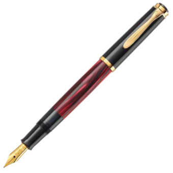 Pelikan Classic M200 Special Edition Rot-Marmoriert Kolbenfüllhalter 