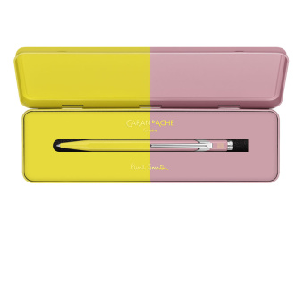 Caran d´Ache Paul Smith 849 Limited Edition 4 Kugelschreiber Chartreuse Yellow & Rose Pink 