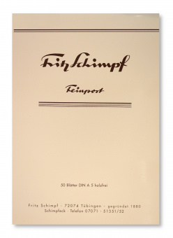 Fritz Schimpf Briefblock Feinpost DIN A5 