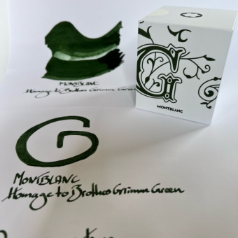 Montblanc Homage to Brothers Grimm Green ink bottle 