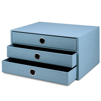 Roessler - S.O.H.O. 3 Drawer box for A4 Denim