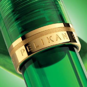 Pelikan Souverän M800 Special Edition Green Demonstrator fountain pen IB - italic broad