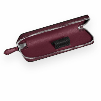 Montblanc Sartorial Leder Etui für 1 Schreibgerät mit Reissverschluss Cassis 