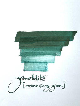 Fritz Schimpf grünerblitz fountain pen ink 