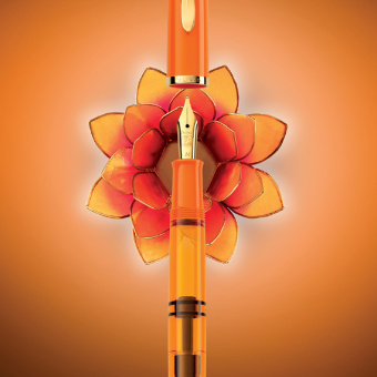 Pelikan Classic M200 Special Edition Orange Delight fountain pen IB - Italic Broad