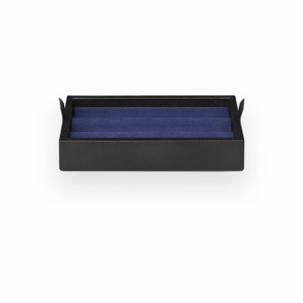 Montblanc Schreibtischbox aus Leder für 3 Schreibgeräte und Tintenfass 