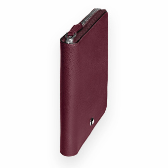 Montblanc Sartorial Leder Etui für 5 Schreibgeräte mit Reissverschluss Cassis 