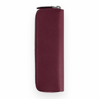 Montblanc Sartorial Leder Etui für 1 Schreibgerät mit Reissverschluss Cassis 