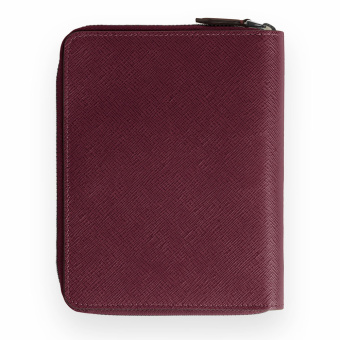 Montblanc Sartorial Leder Etui für 5 Schreibgeräte mit Reissverschluss Cassis 