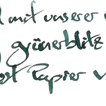 Fritz Schimpf grünerblitz fountain pen ink 