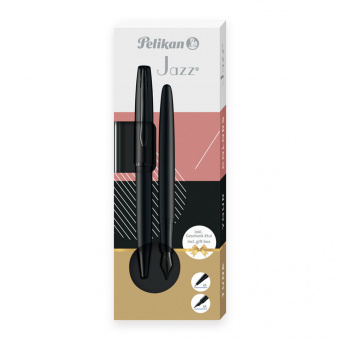 Pelikan Jazz Noble Elegance Set Fountain pen & Ballpoint pen Carbon Black 